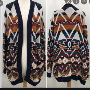 AZTEC PRINT CARDIGAN
